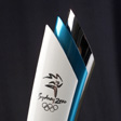 The Olympic torch. Gift of the New South Wales Government. Part of the Sydney 2000 Games Collection. Click to view enlarged image
