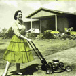 The Victa could Cut fine lawns to perfection and eat through TOUGH jungle growth in this leaflet from 1957. In early advertisements well-dressed women were mowing the lawn with a Victa it was so easy to use! From Powerhouse Museum Victa Archive. Courtesy of Victa Sunbeam.