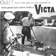 A newspaper advertisement from 1960 promoting the leisure opportunities the Victa could provide. From Powerhouse Museum Victa Archive. Courtesy of Victa