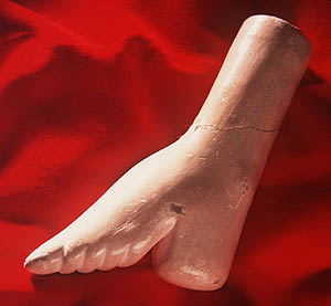 Model: of the foot of a 15-year-old female