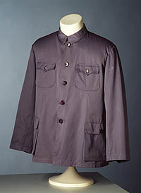 Grey, modified Sun Yat-sen suit