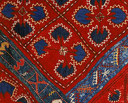 Lakai Uzbek felt rug detail